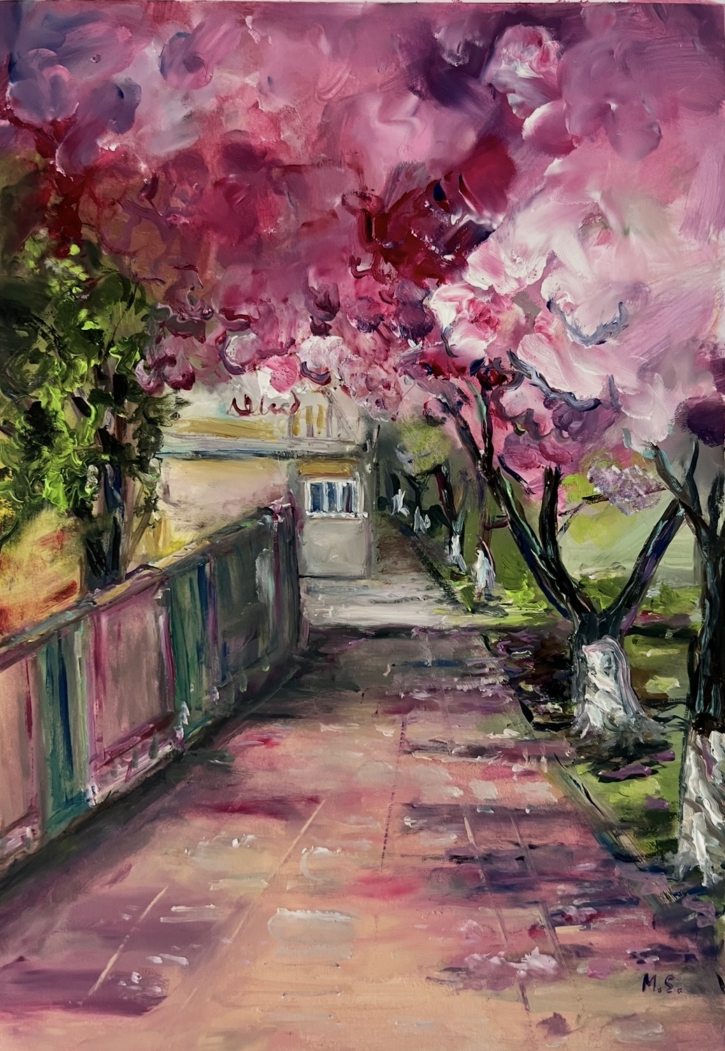 Cherries Are Blooming in Uzhhorod painting